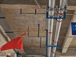 鼓楼管廊支架的安装方法